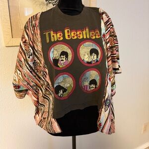 Junk Food Upcycled Beatles Graphic Tee Size Small